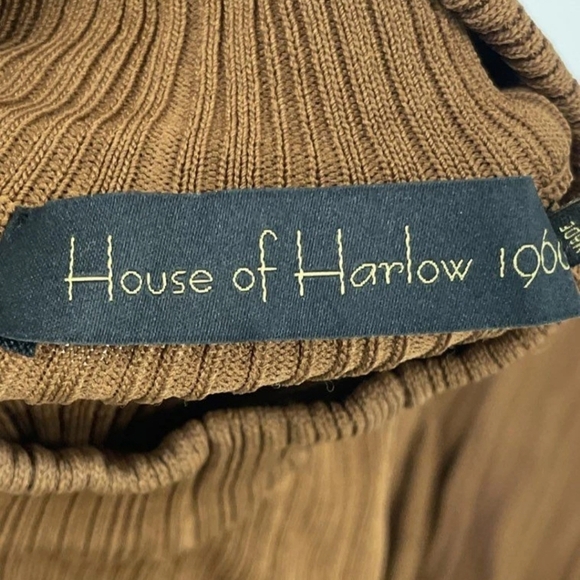 NEW!! x REVOLVE Auren Cold Shoulder Dress in Chocolate BrownHouse of Harlow 1960 - Picture 3 of 8